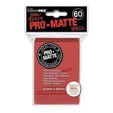 ULTRA PRO SMALL SLEEVES PRO MATTE (60) RED
